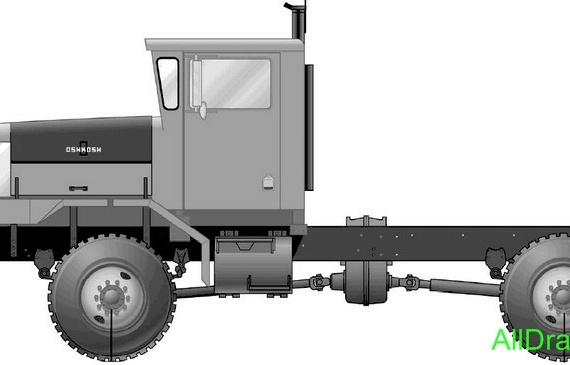 Oshkosh MPT 2006 чертежи (рисунки) грузовика
